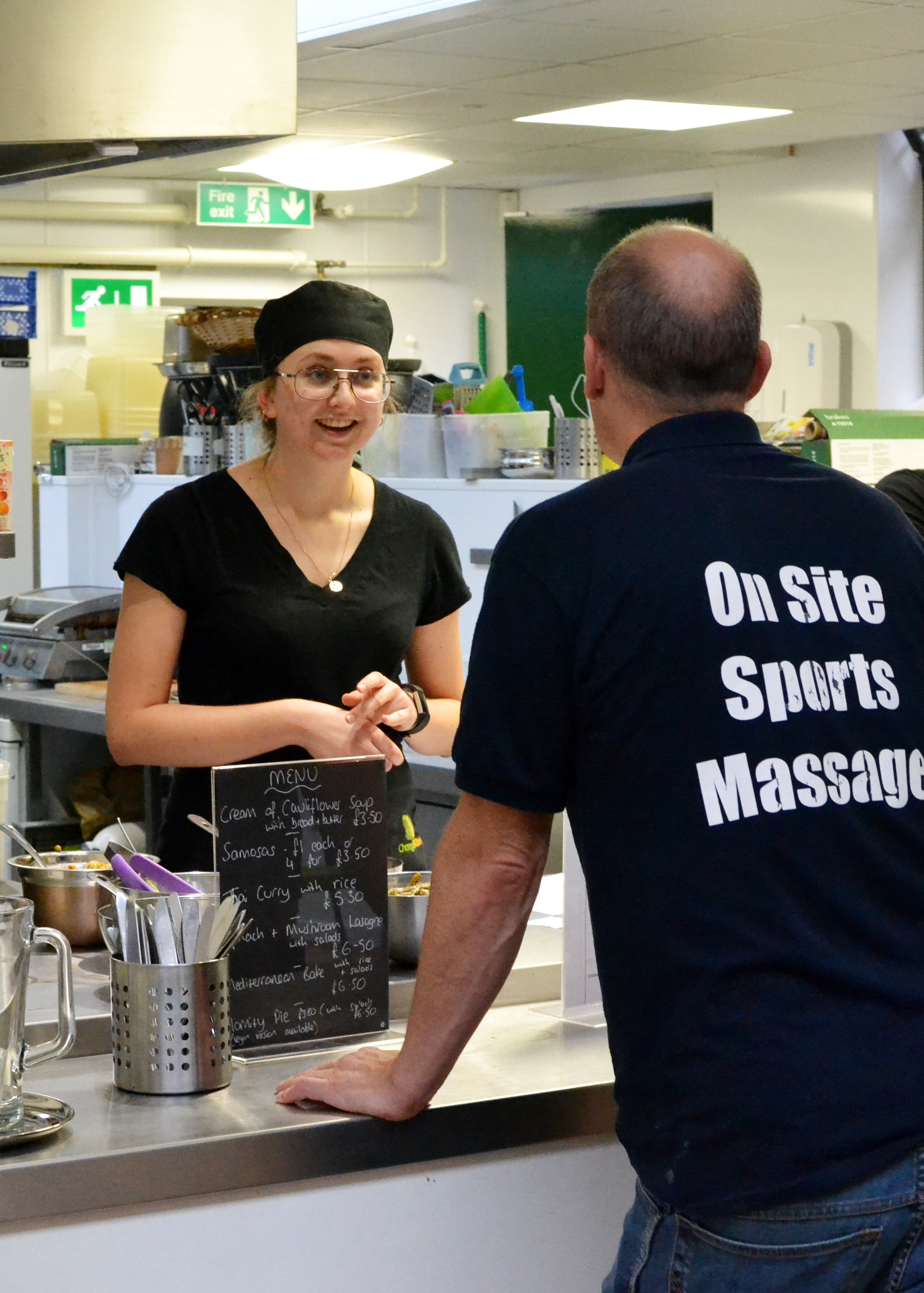 Continuous on-site catering from Change Kitchen