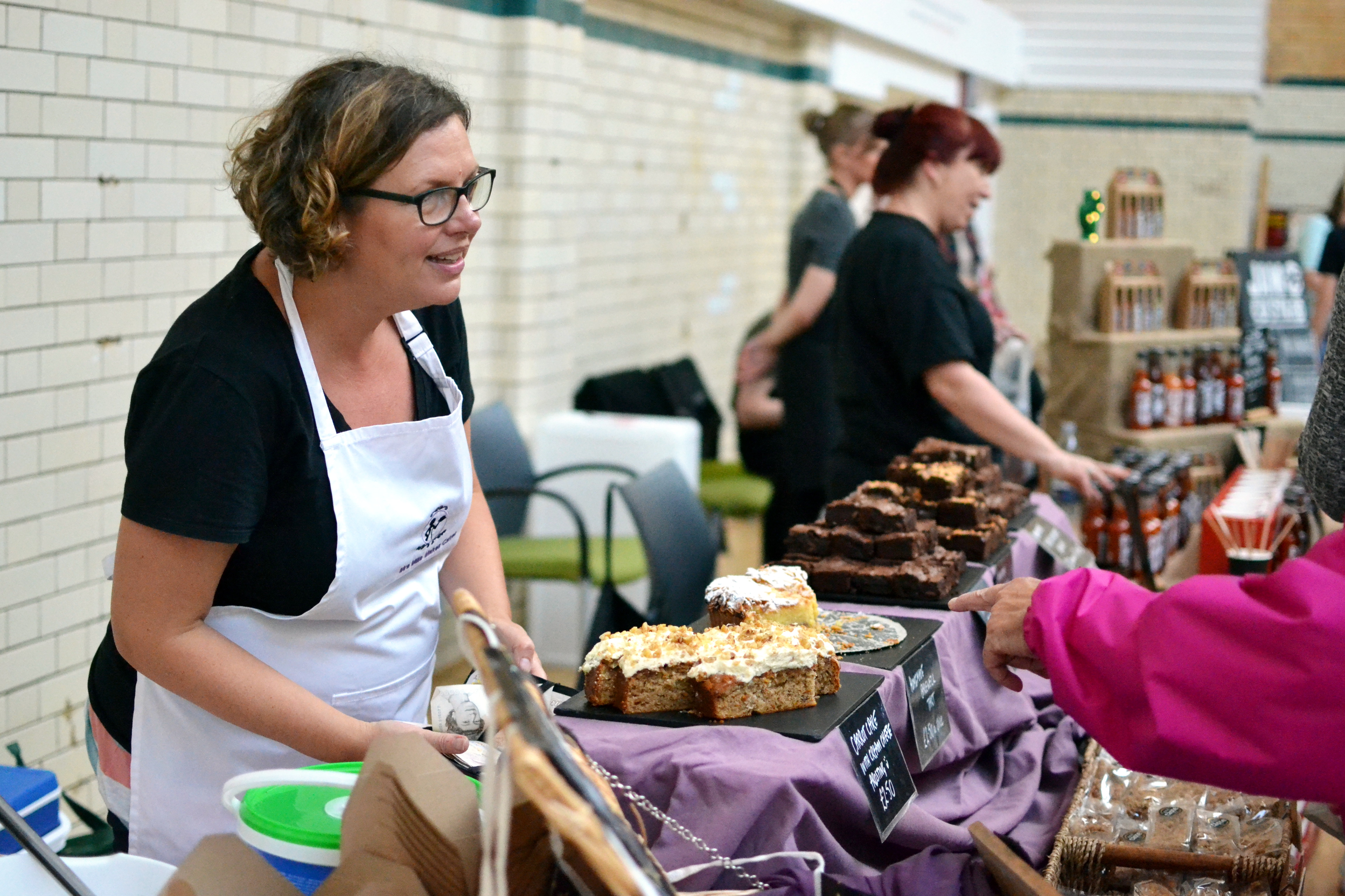Making a selection from Mrs Mills Makes Cakes