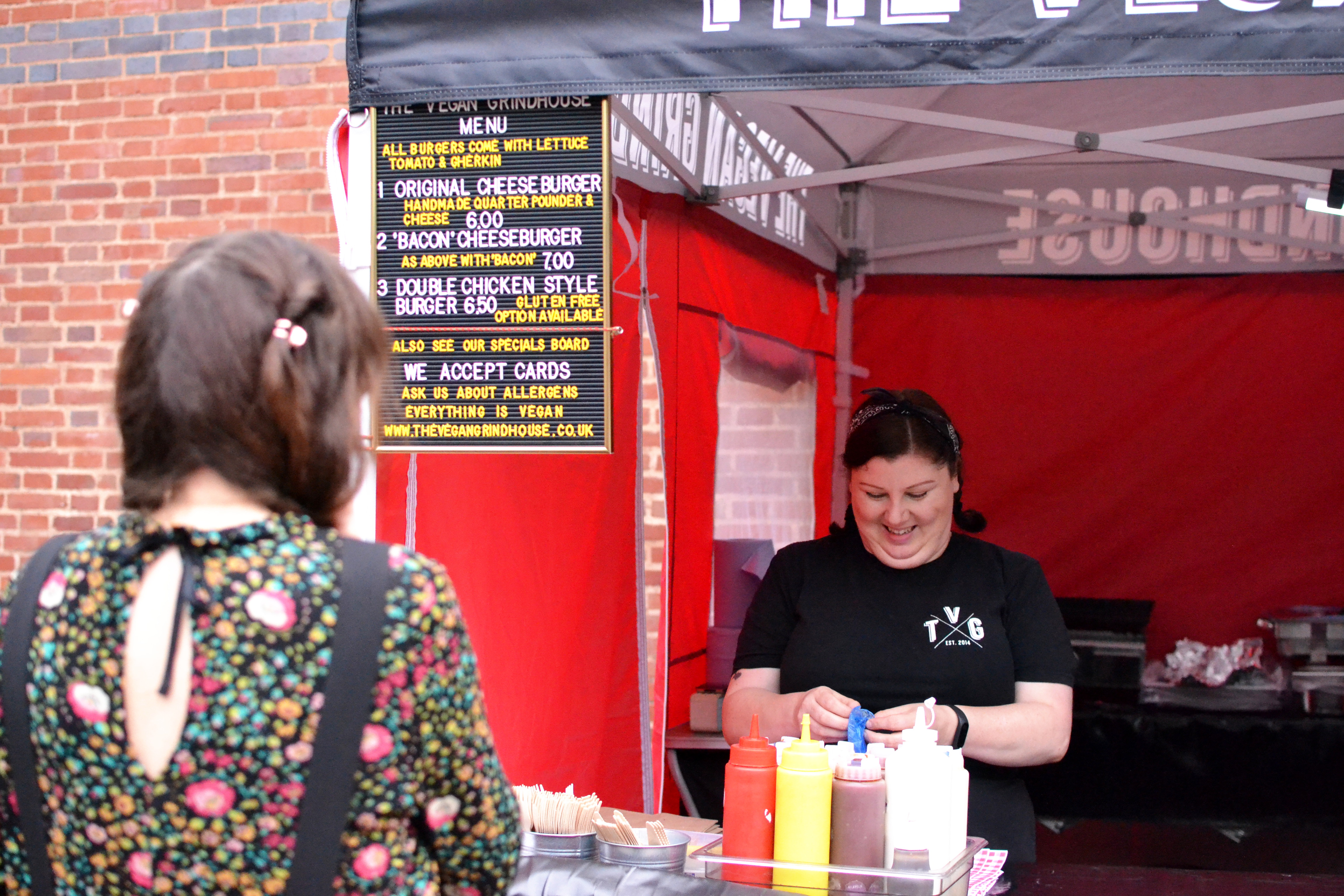 The Vegan Grindhouse stall
