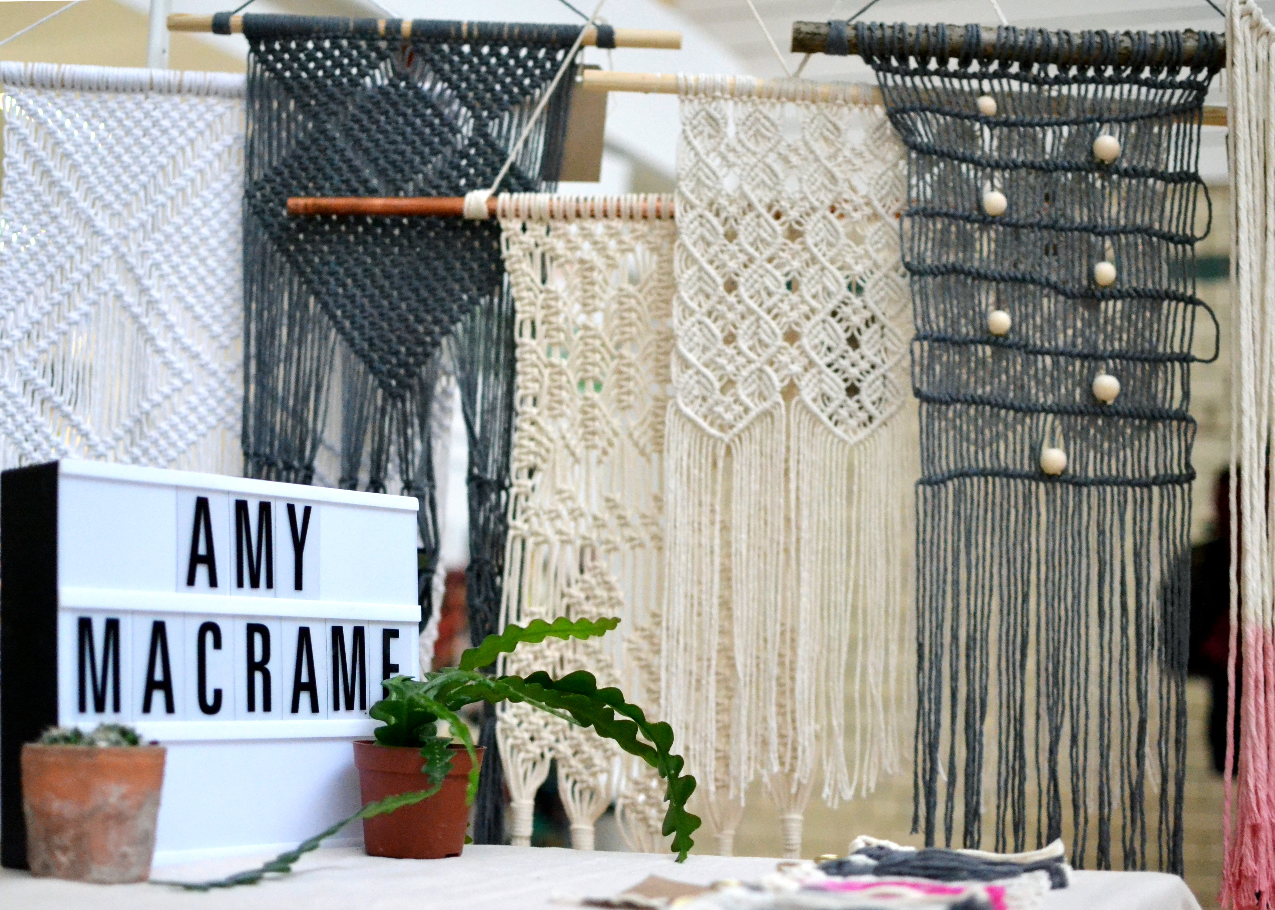 A range of craft products from Amy Macramé