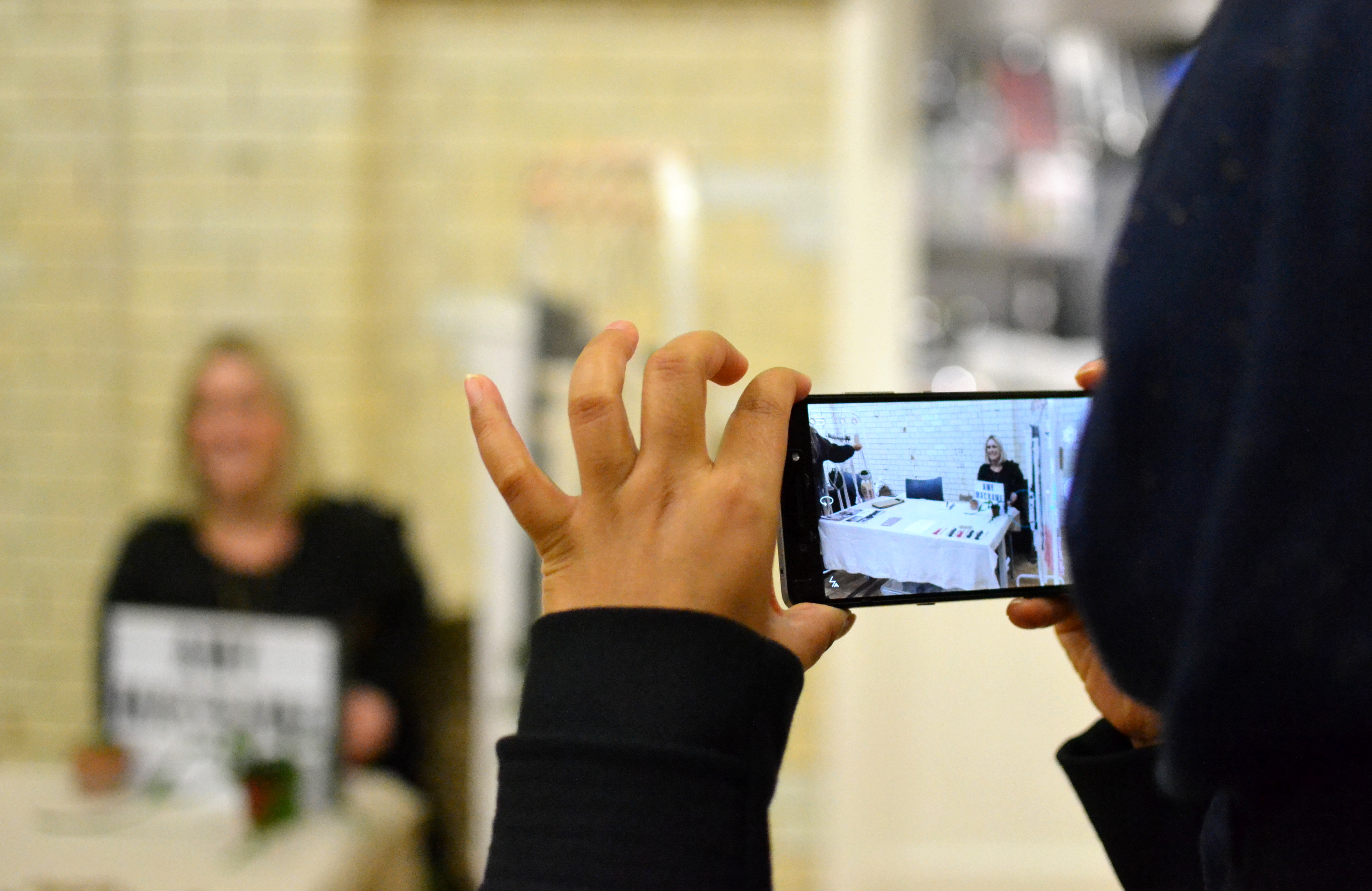A photo being taken with a mobile phone