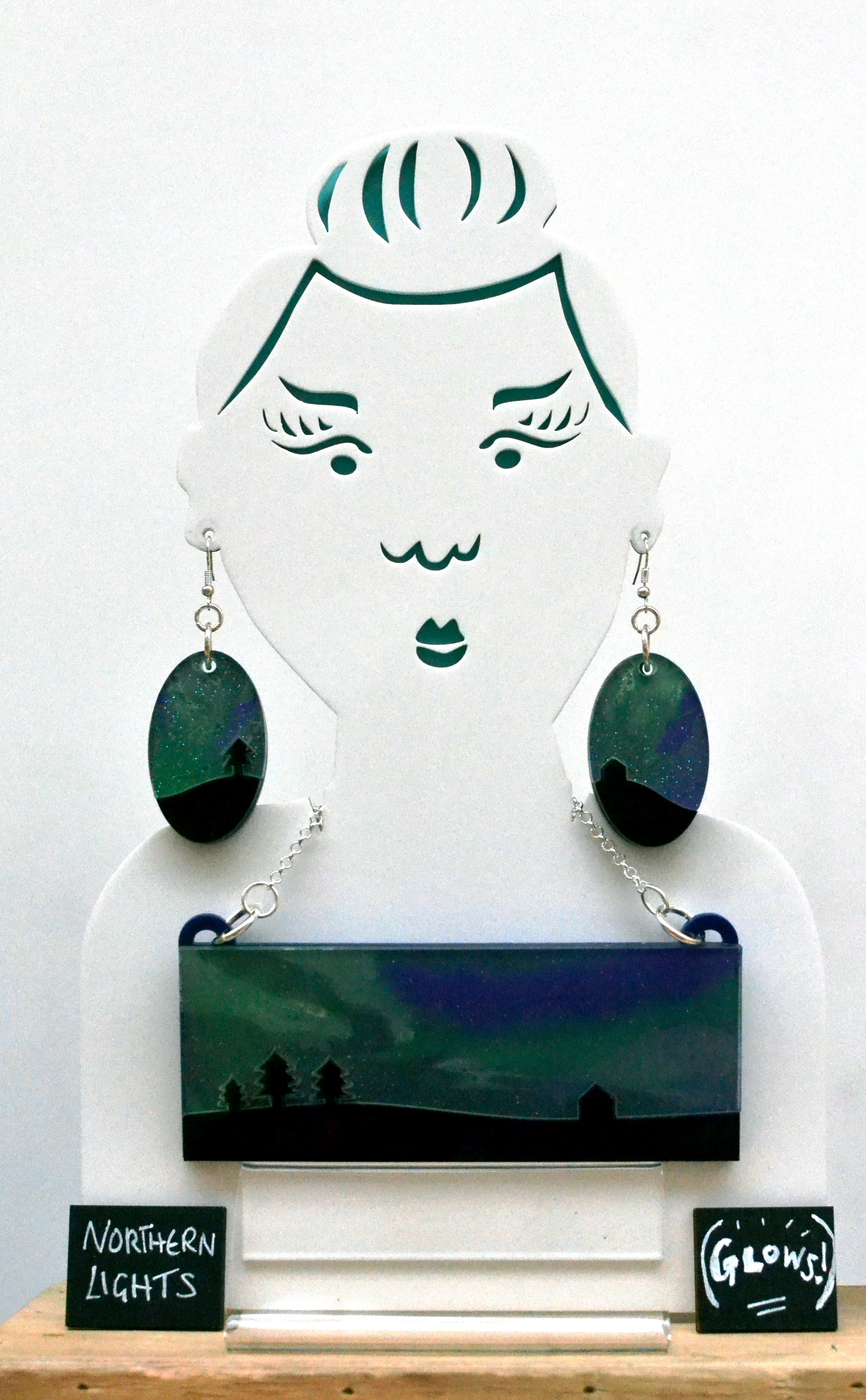 "Northern Lights" jewellery