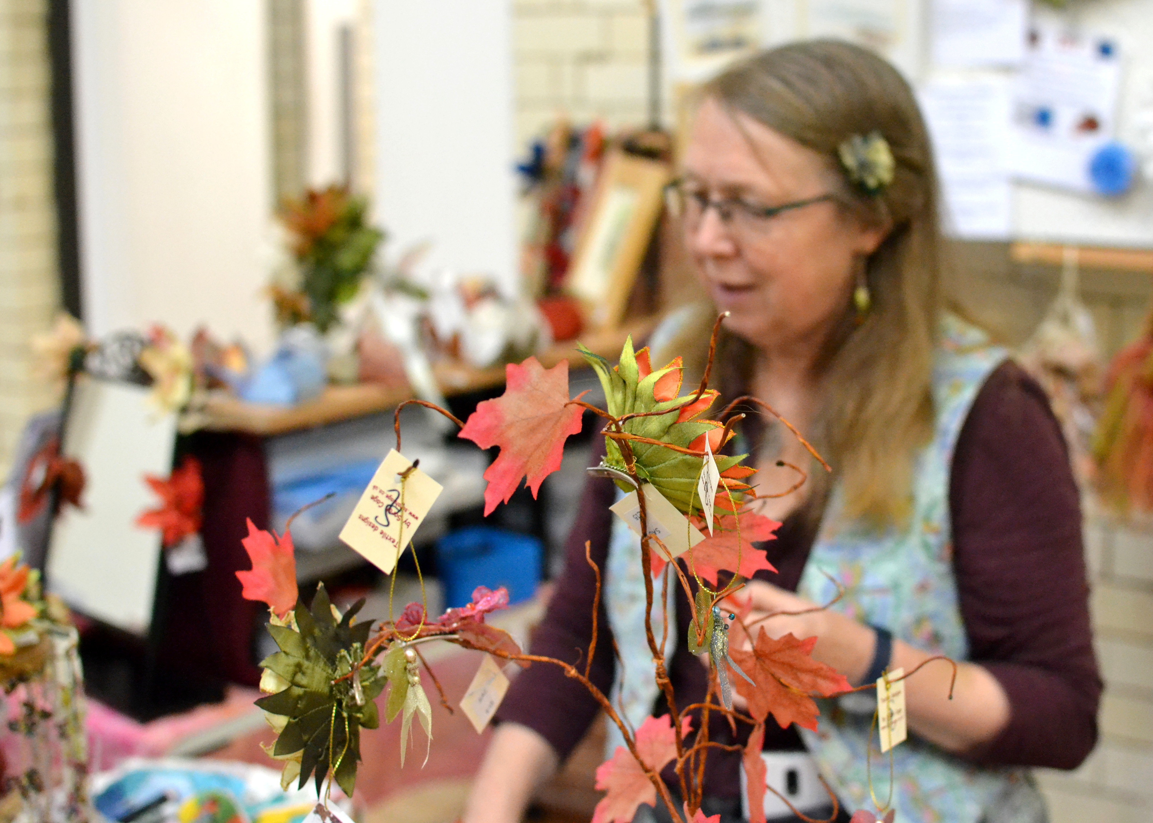 Delicate craft products from Sarah Cage Textiles