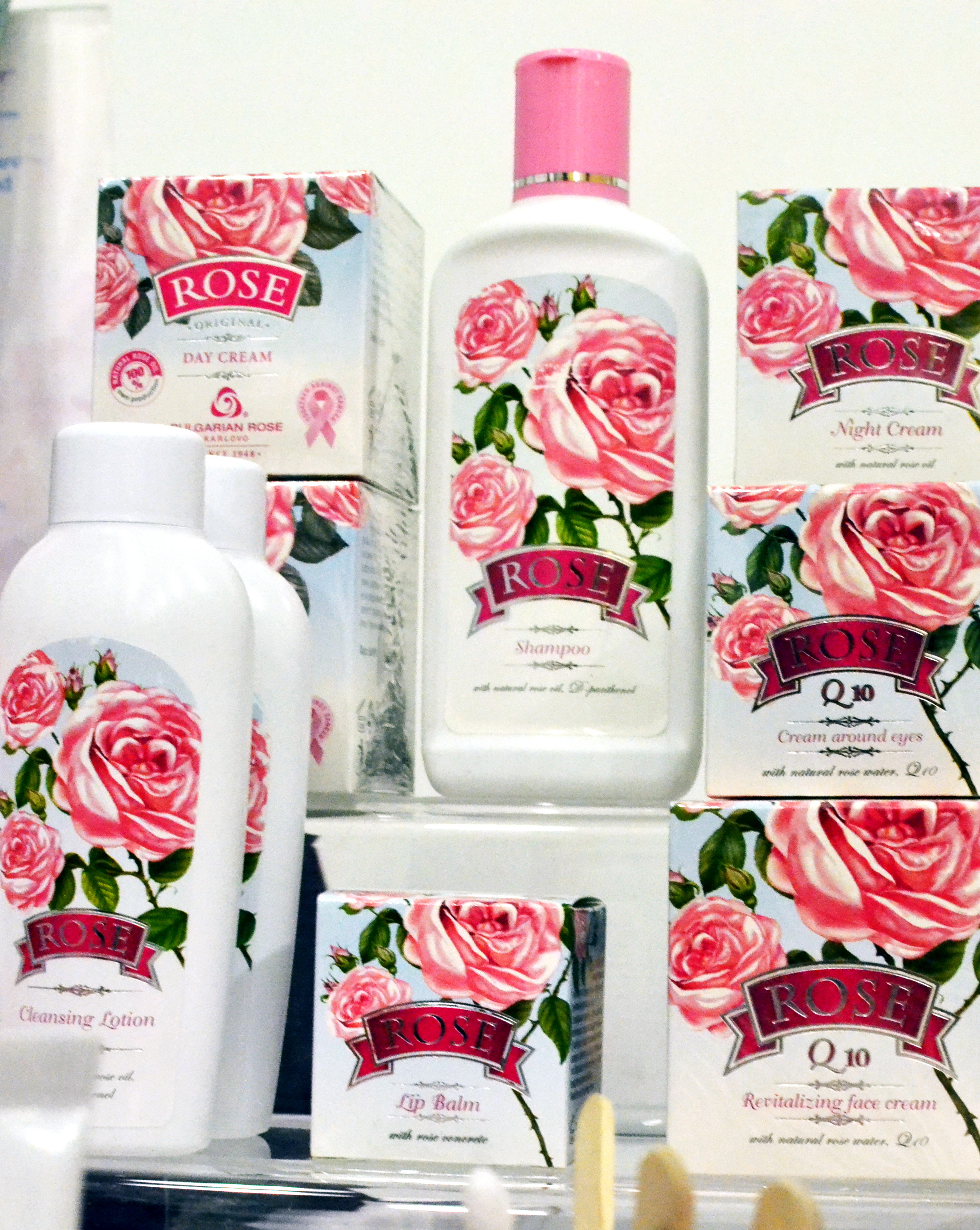 Beauty products in beautiful packages from Bulgarian Rose
