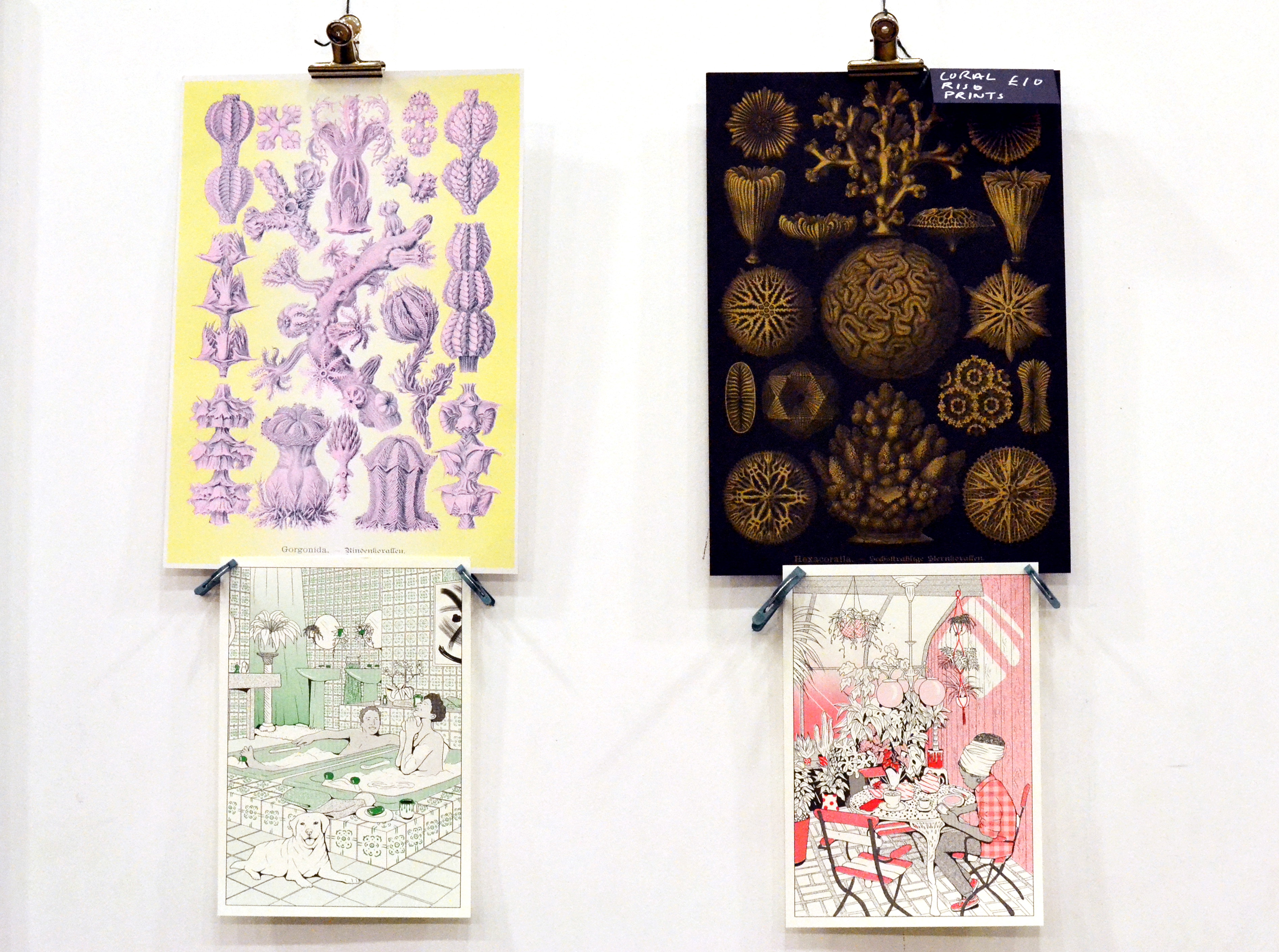 Coloured Risograph prints