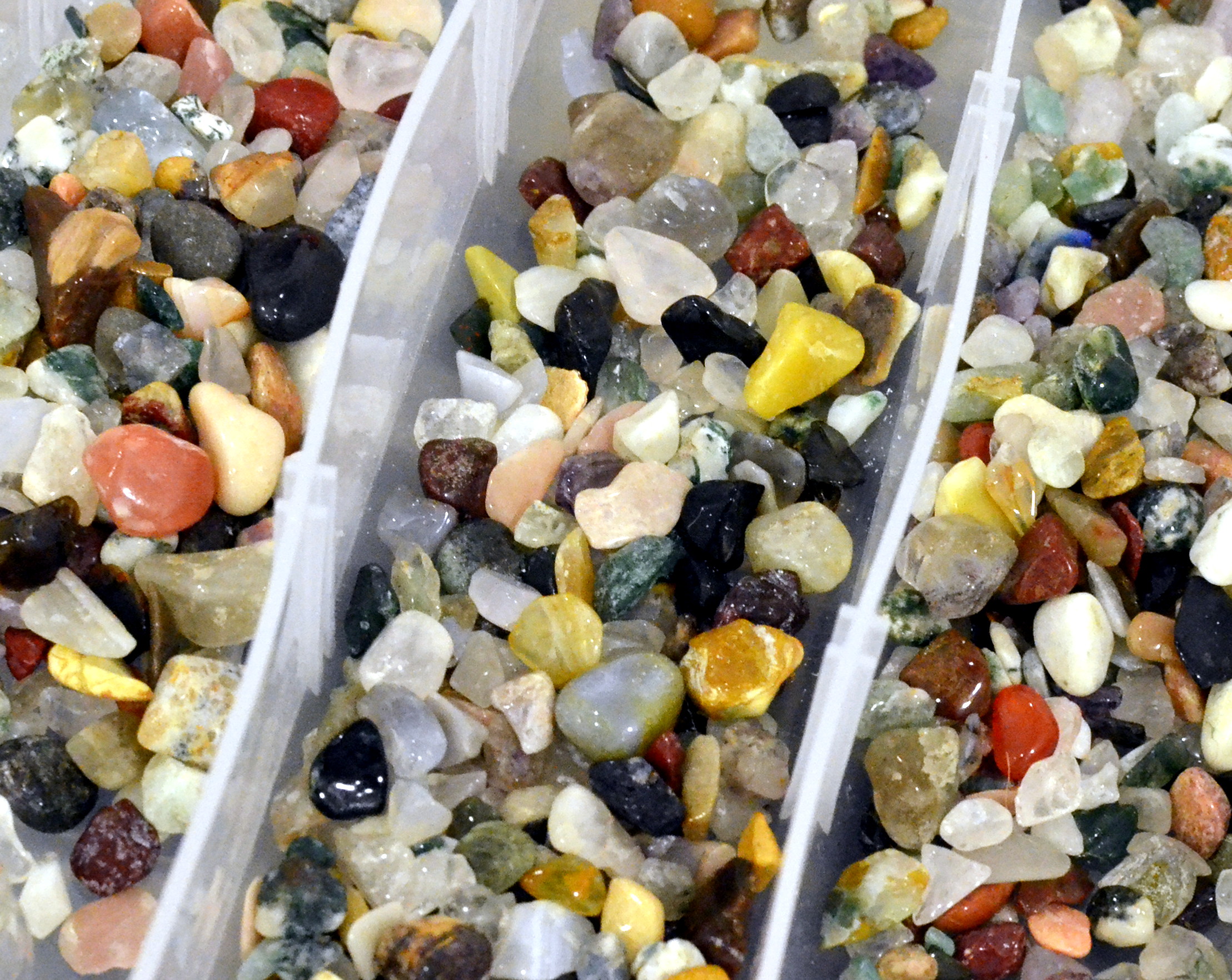 A huge collection of small stones