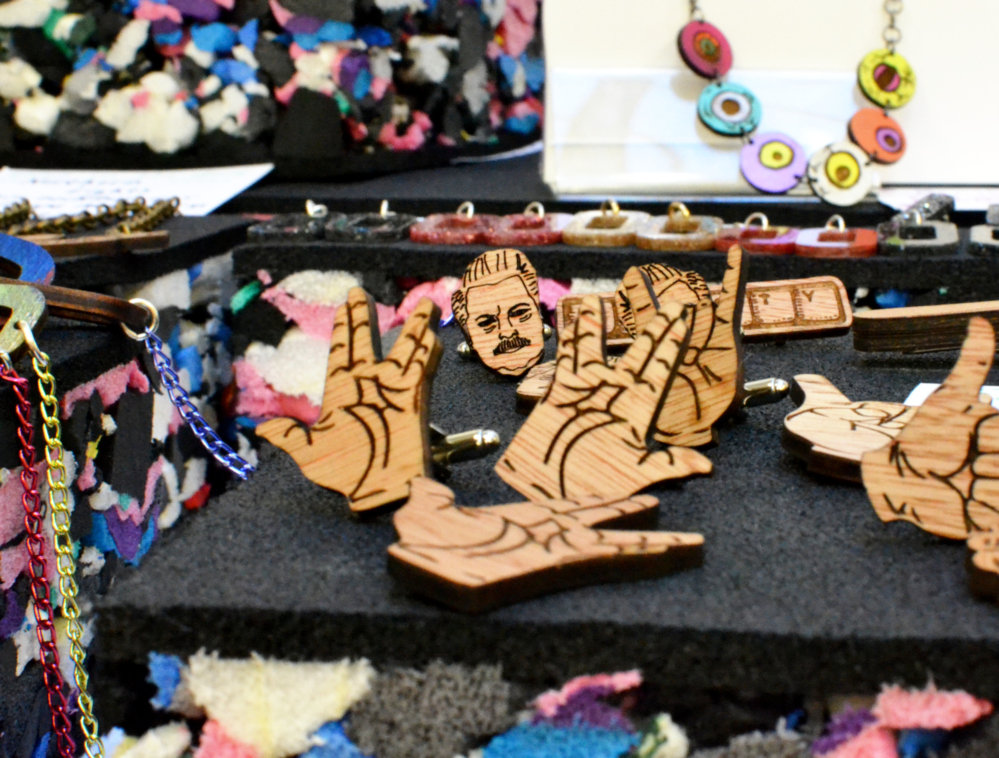 Laser cut head and hand shapes