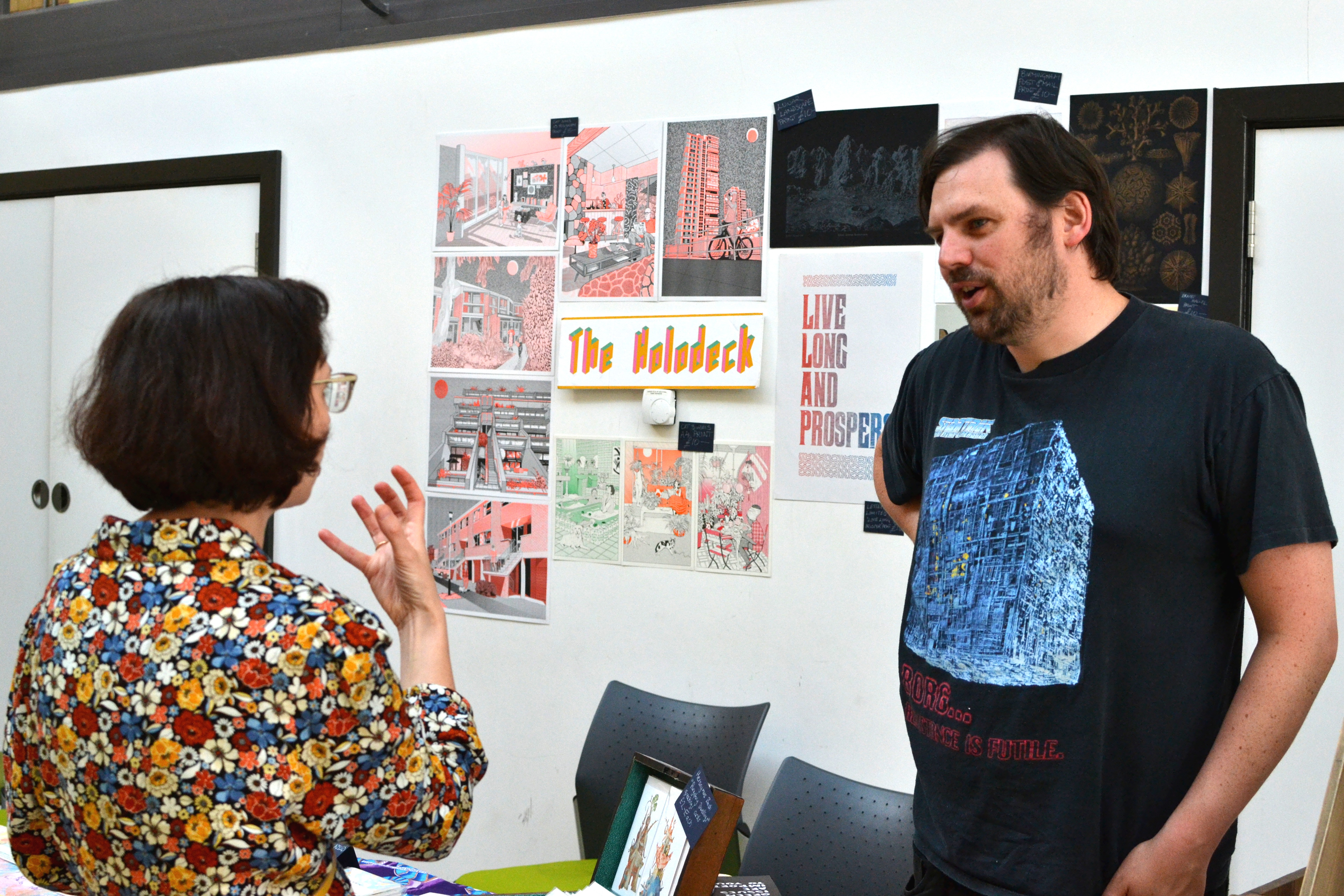Printing talk on The Holodeck stall
